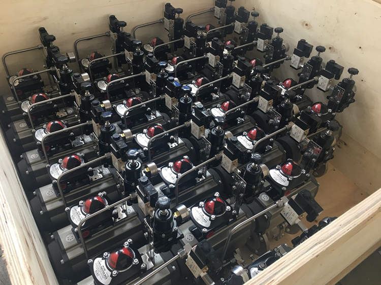 Pneumatic Ball Valve packing picture Pneumatic Ball Valve packing picture