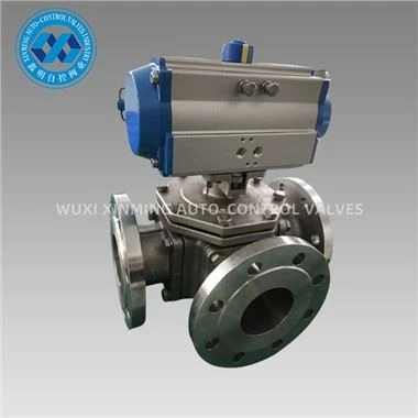 Falf Ball Ball Flange Actuator Niwmatig