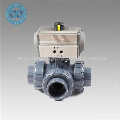 Auto-reoli Falfiau Ball Actuator Niwmatig Ar gyfer Systemau Dyfrhau