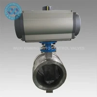 Falf Rheoli Segment Gyda Actuator Niwmatig