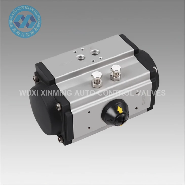 90 gradd actuator falf niwmatig actio dwbl cylchdro, actuator niwmatig actio sengl