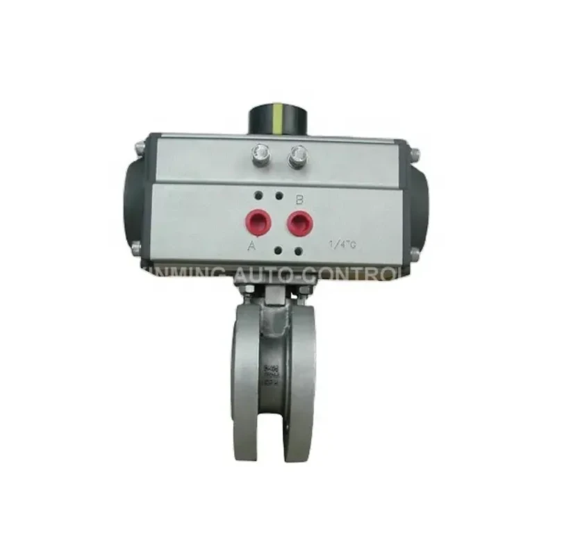 Actuator niwmatig Tsieineaidd wafer falf pêl denau pris ffatri