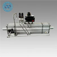 Aloi alwminiwm tri safle 0 gradd 45 gradd 90 gradd ar actuator niwmatig addasadwy
