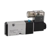 2- ffordd 5- porthladd falf solenoid niwmatig pwysedd uchel (0-10 mpa)