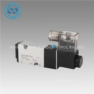2- ffordd 5- porthladd falf solenoid niwmatig pwysedd uchel (0-10 mpa)