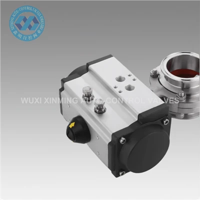 90 gradd Rotari Dwbl Dwbl Actuator Falf Niwmatig Actuator Niwmatig Actio Sengl