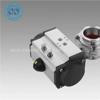 90 gradd Rotari Dwbl Dwbl Actuator Falf Niwmatig Actuator Niwmatig Actio Sengl