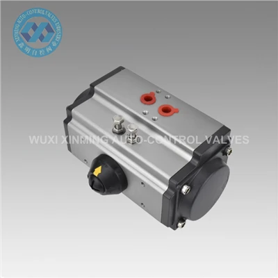 Yng nghyfres GT actuator falf glöyn byw niwmatig sengl a dwbl 90 gradd cylchdro