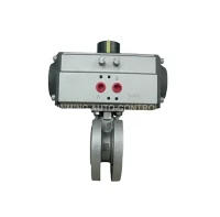 Actuator niwmatig Tsieineaidd wafer falf pêl denau pris ffatri