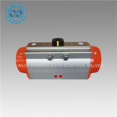 Alwminiwm ynni-Effeithlon Dwbl Dwbl Falf Glöynnod Byw actuator Niwmatig