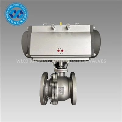 Actuator Niwmatig Metel-i-Flange Ball Falf metel