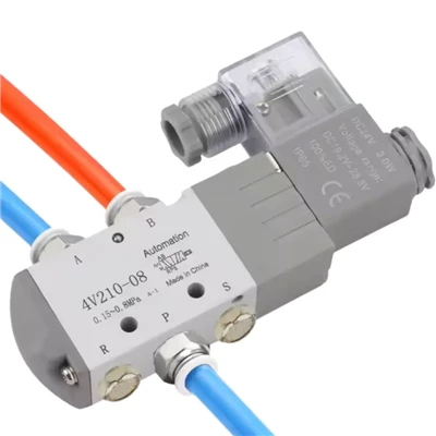 Falf solenoid niwmatig Rheoli Precision Cyfanwerthol gydag ategolion